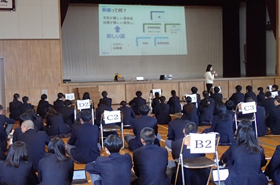 薬育“出前”授業の様子の写真